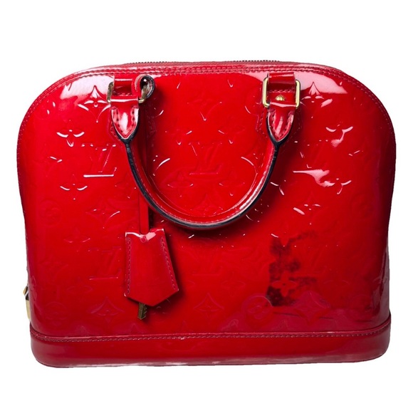 Louis Vuitton Handbags - Louis Vuitton Red Patent Leather Alma